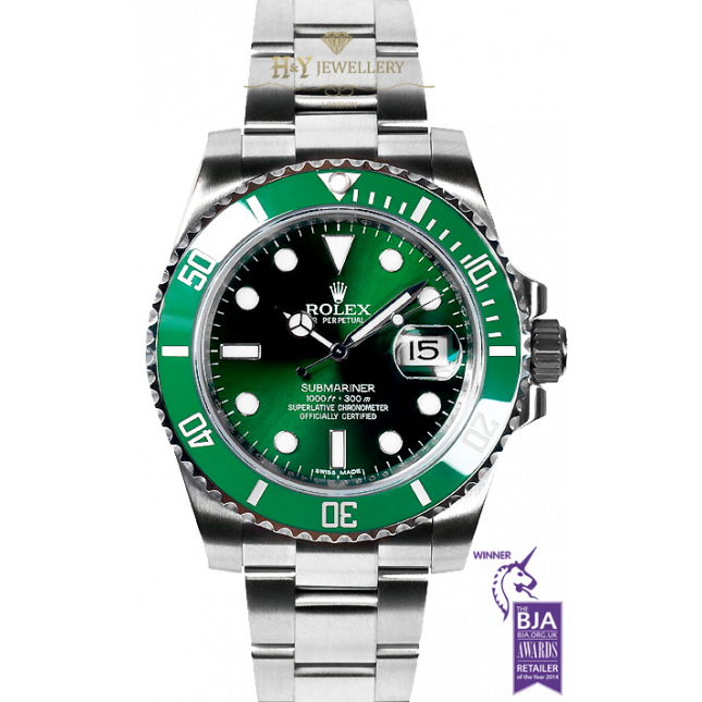 Watch Rolex Submariner Date  Oyster Perpetual 116610 LV / 97200 Steel -  Green Cerachrom Bezel