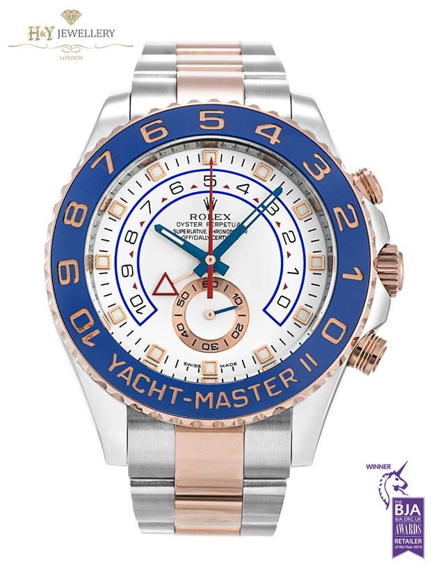 yacht master rose gold and steel