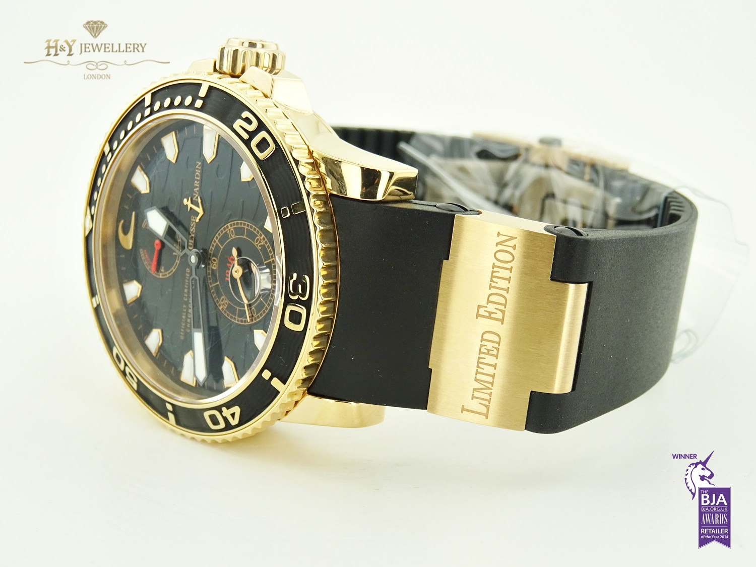 Ulysse Nardin Black Surf Limited Edition of 500 pieces Rose gold