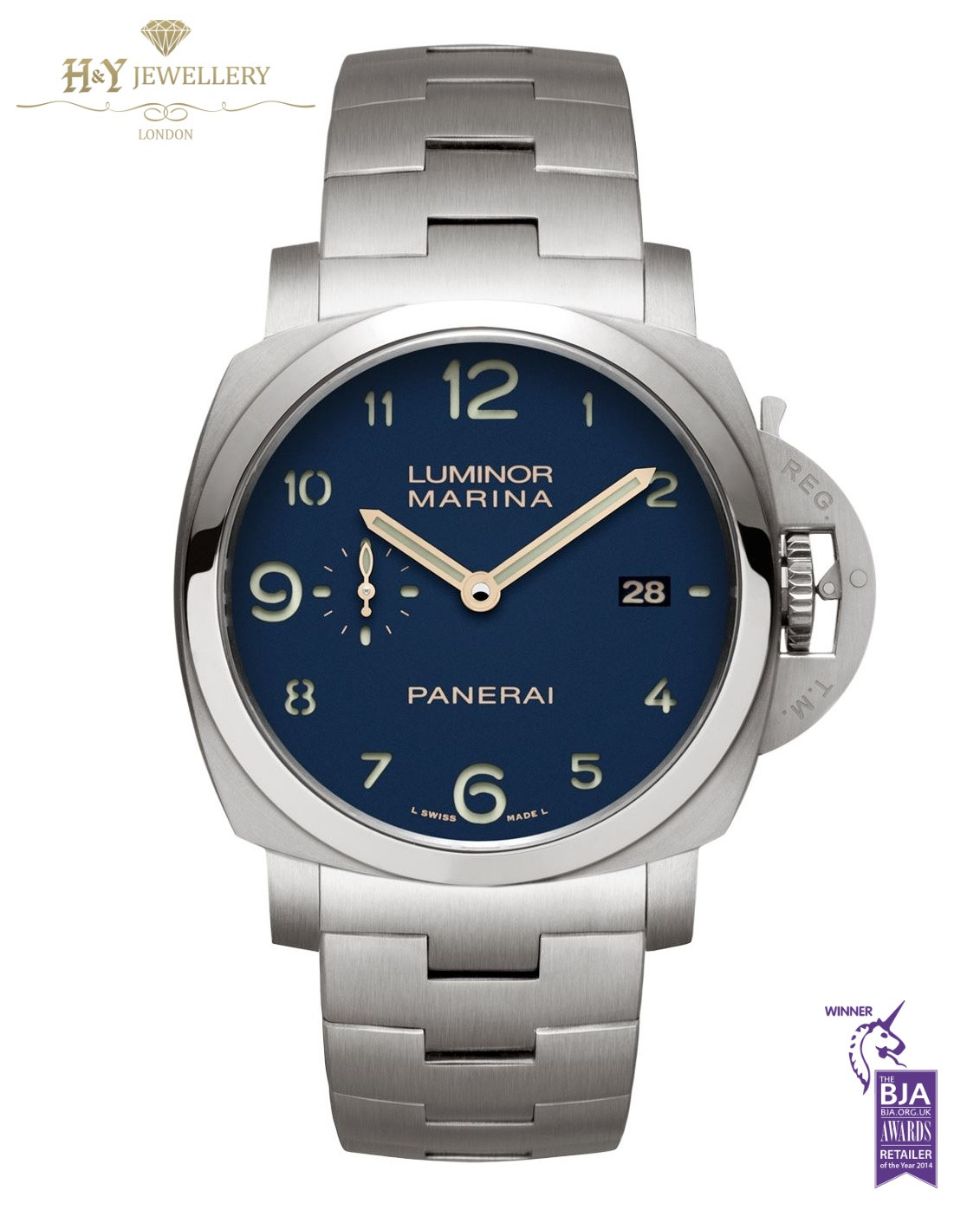 Panerai Luminor 1950 Marina 3 Days Automatic Titanio Harrods