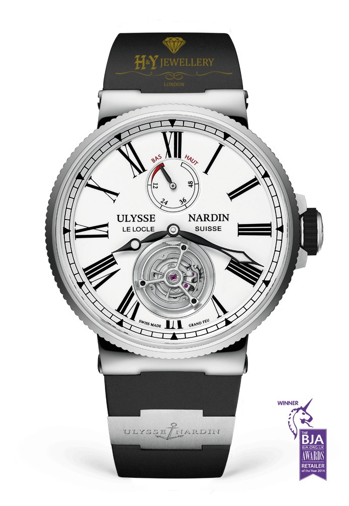 Ulysse Nardin Marine Tourbillon Steel ref 1283 181 3 E0