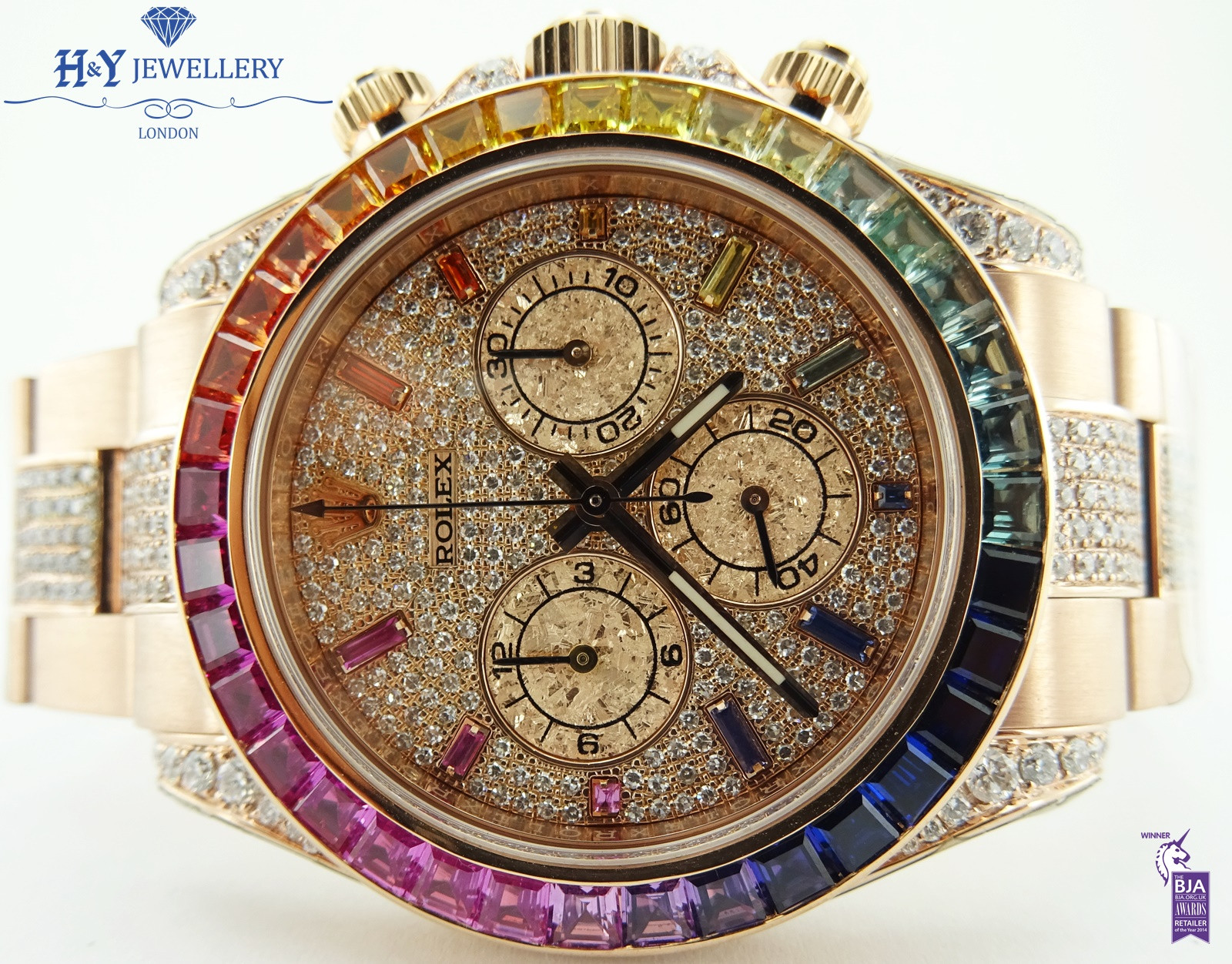 Rolex Daytona Rainbow with After market Diamonds - ref 116505