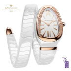 Bvlgari Serpenti Spiga Ladies Ceramic and Rose Gold - ref 102613