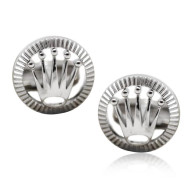 Rolex Design Cufflinks-White Gold Rolex Design