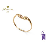 Finding Love Bangle By Lorenzo Quinn - Yellow Gold 