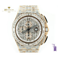 Audemars Piguet Royal Oak Offshore Chronograph Rose Gold DESIGN set with after market diamonds - ref 26400RO