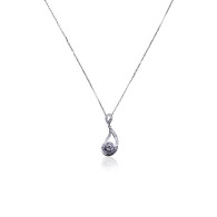 Diamond Tear Drop Necklace