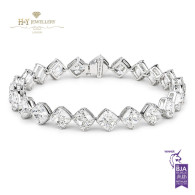 White Gold Tennis Bracelet - 23.15 Ct - D-F - VS